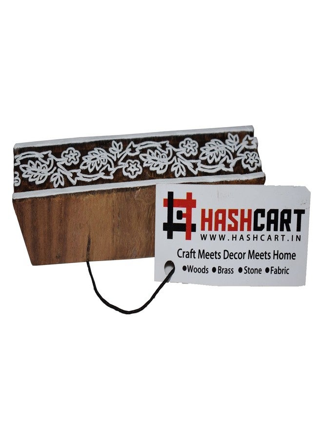 Hashcart Hand-Carved Mughal Design Wooden Baren Blocks/Stamps - (Set of 8) - Image 4